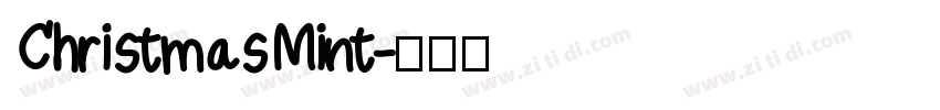 Christmas Mint字体转换